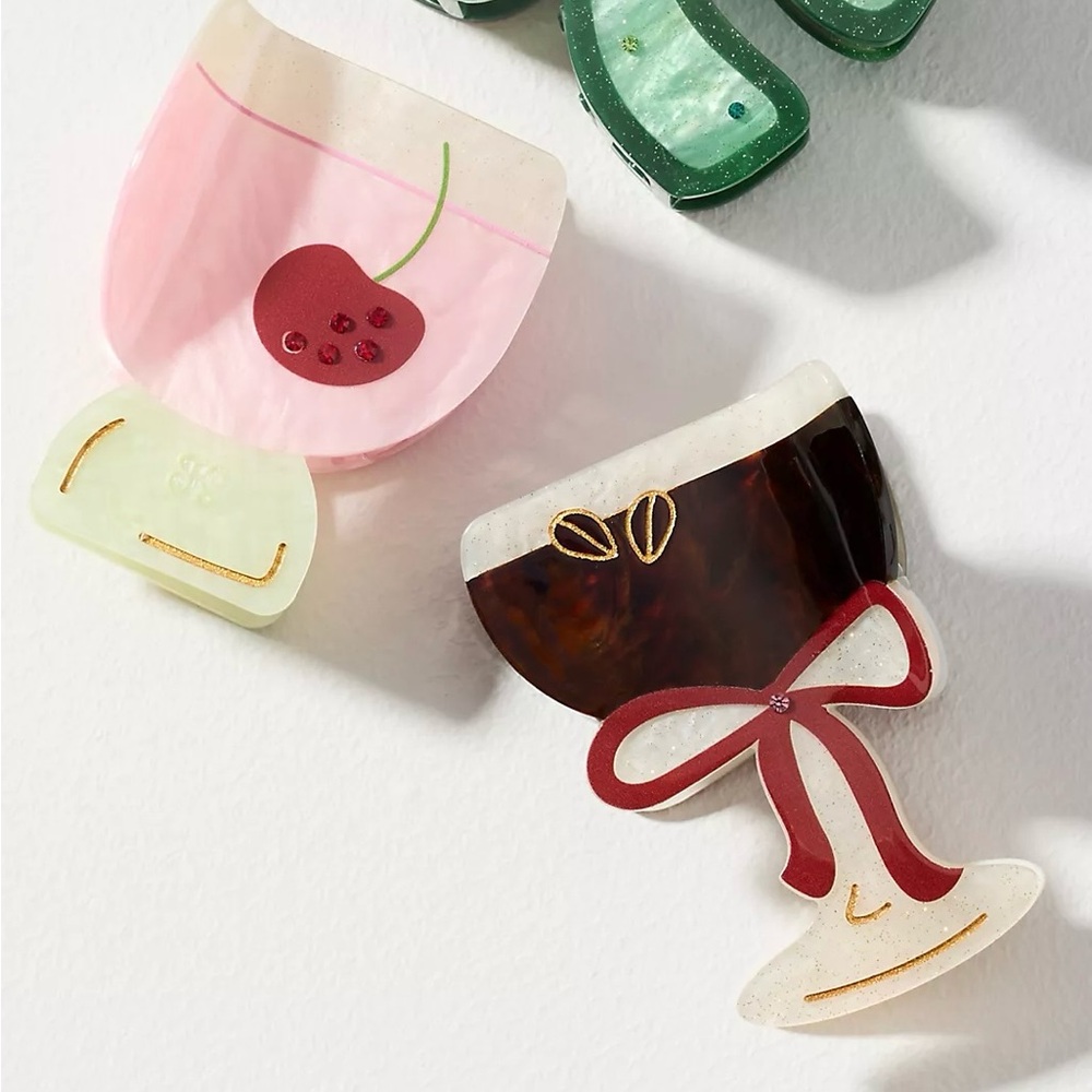 Anthropologie Cocktail Claw Clips